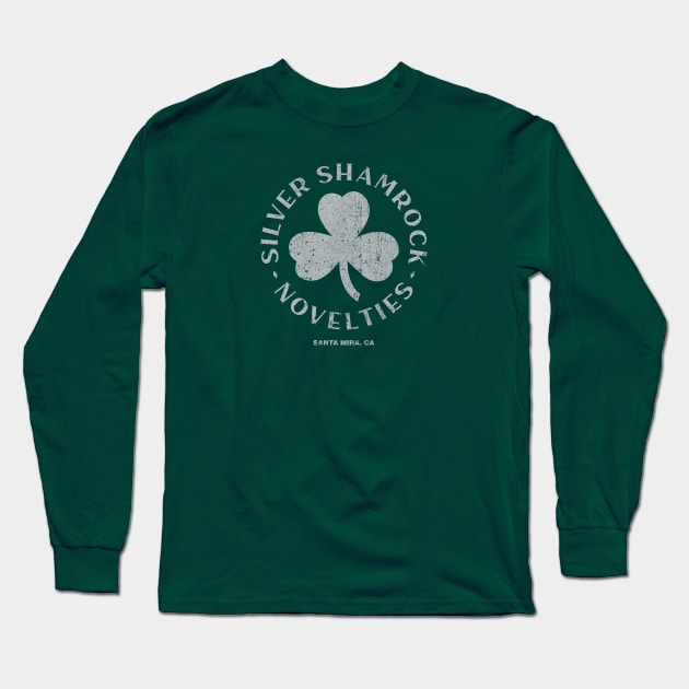 Silver Shamrock Novelties Long Sleeve T-Shirt by huckblade